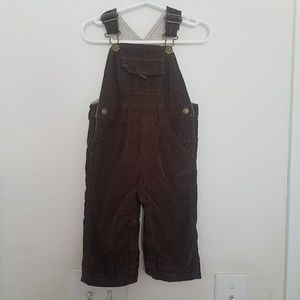 EUC Brown corduroy Gymboree overalls